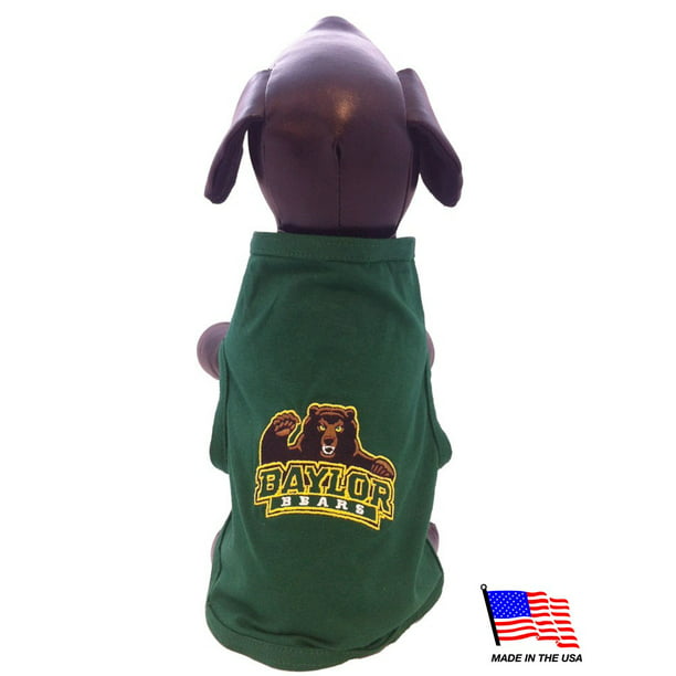 All Star Dogs NCAA Baylor Bears Collegiate Cotton Hooded Dog Shirt 
